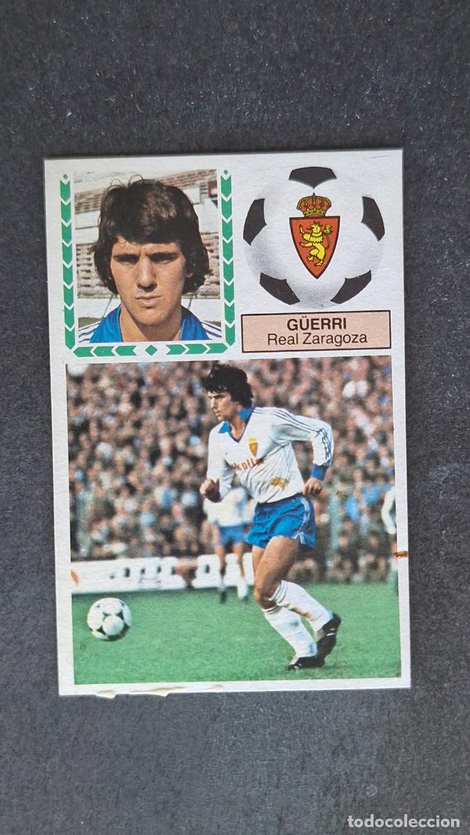 Cromos de F&uacute;tbol: L4 G&Uuml;ERRI REAL ZARAGOZA LIGA ESTE 1983 1984 83 84 DESPEGADO RECUPERADO