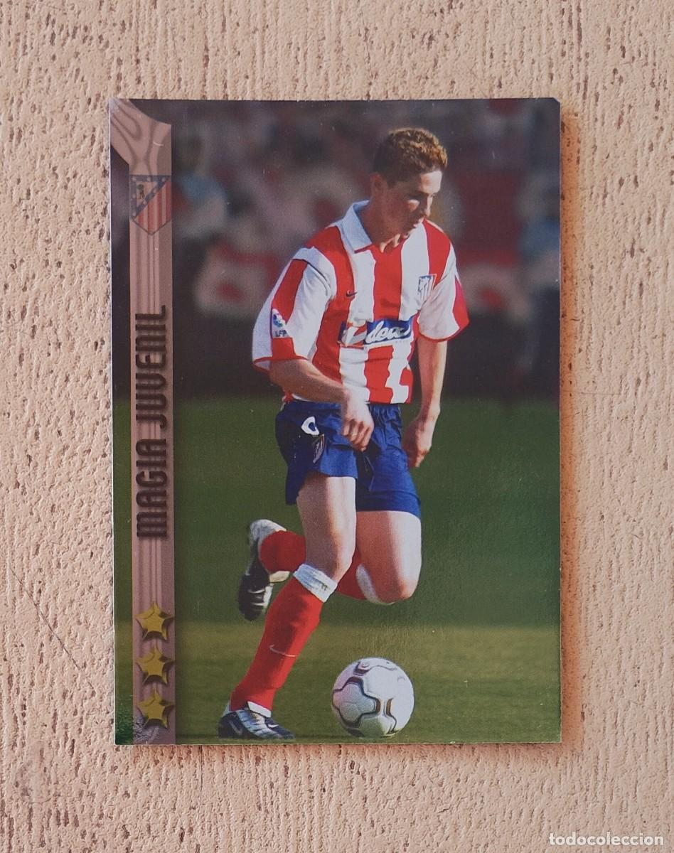 Figurine di Calcio: Fernando Torres N&deg; 485 At. Madrid Las Fichas de la Liga 2003