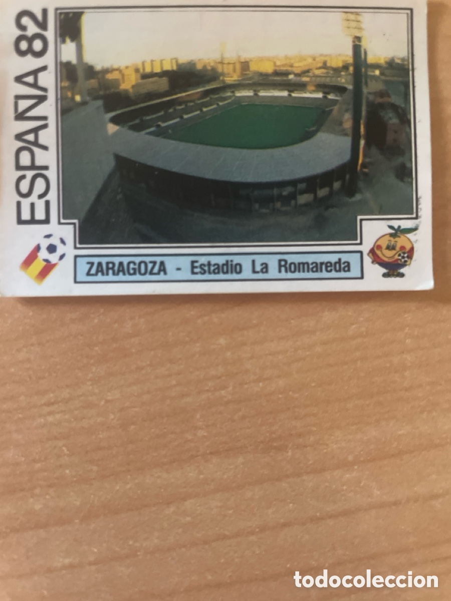 Cromos de F&uacute;tbol: Estadio Zaragoza-La romareda Espa&ntilde;a 82
