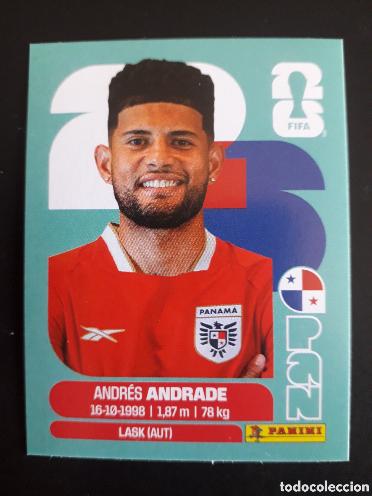 Cromos de F&uacute;tbol: ANDRADE PANAM&Aacute; PAN 5 MUNDIAL F&Uacute;TBOL 2026 FIFA WORLD CUP PANINI SIN PEGAR PEDIDO M&Iacute;NIMO 3&euro;.