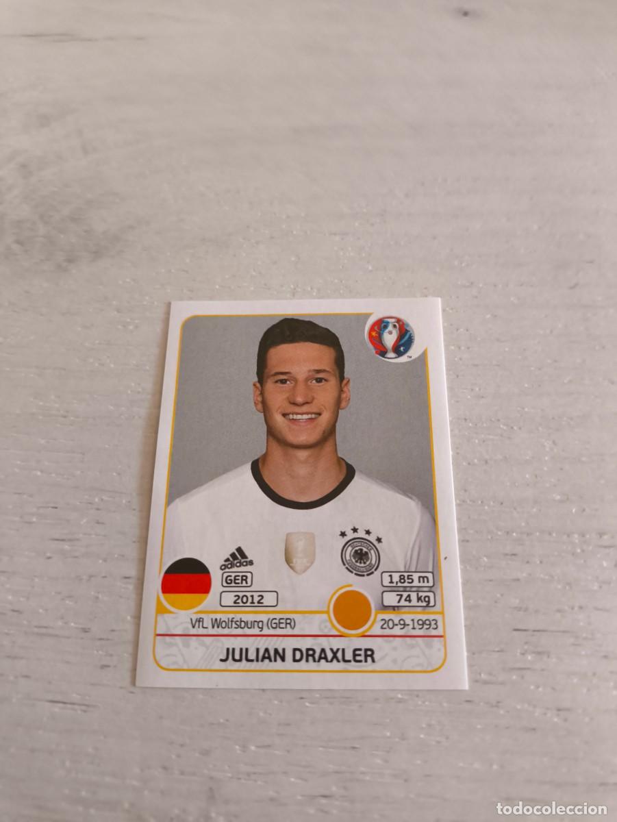 Cromos de F&uacute;tbol: 254 Julian Draxler ALEMANIA PANINI EUROCOPA EURO FRANCIA 2016 NO LIGA ESTE