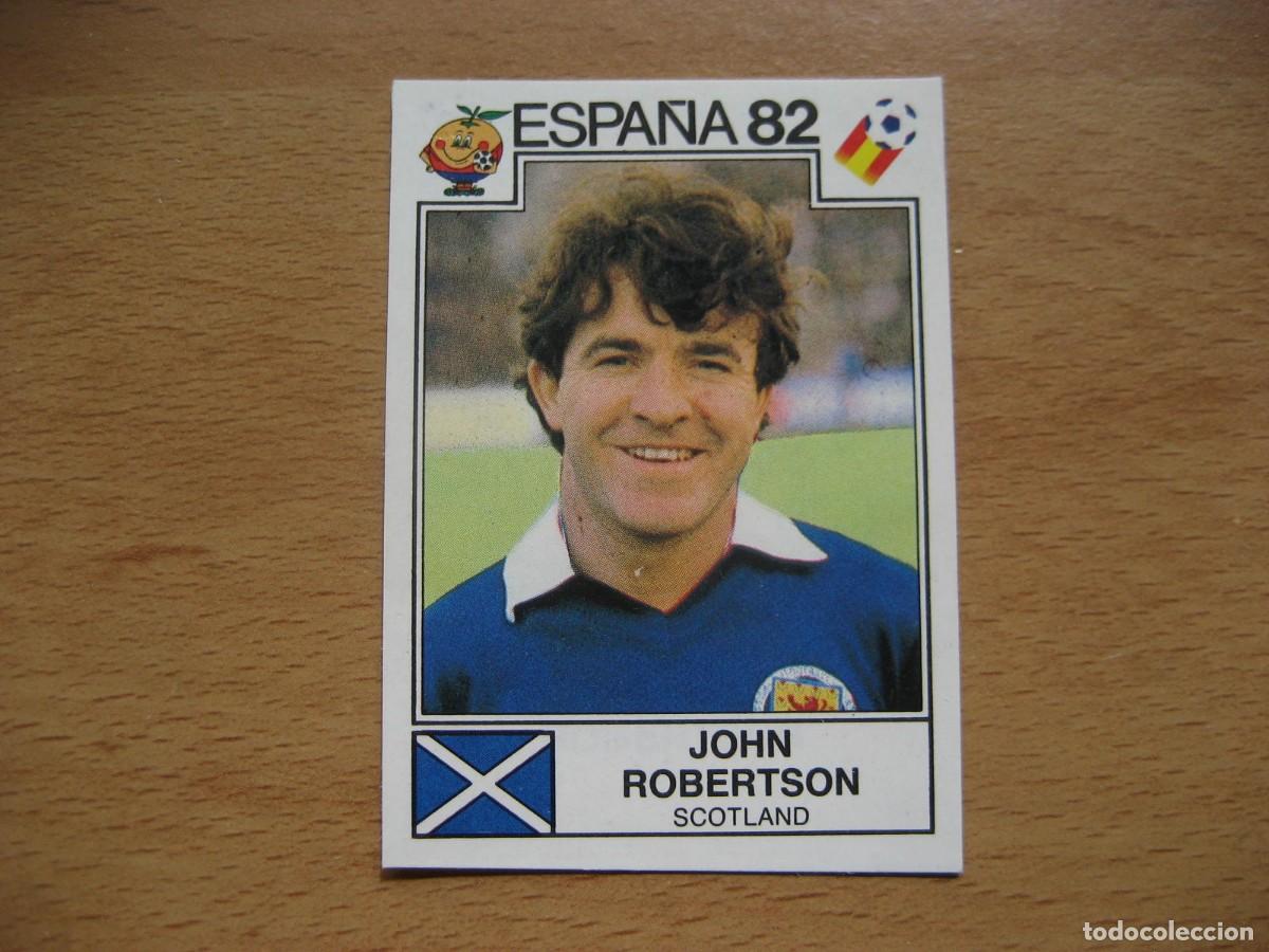 Cromos de F&uacute;tbol: ESPA&Ntilde;A 82 - N&ordm; 412 JOHN ROBERTSON - ESCOCIA - PANINI