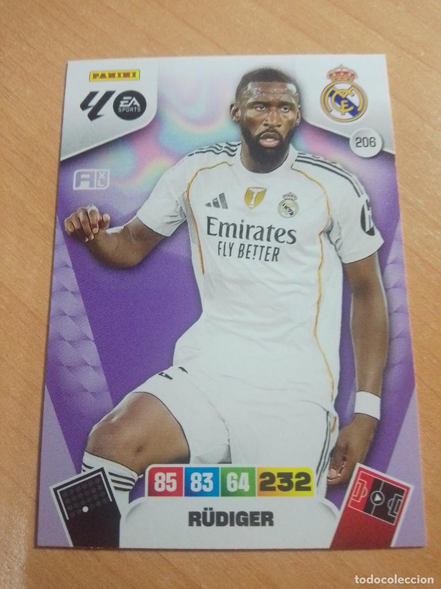 Cromos de F&uacute;tbol: 206 RUDIGER DEL REAL MADRID 25 26 ADRENALYN XL 2025 2026 NUEVO