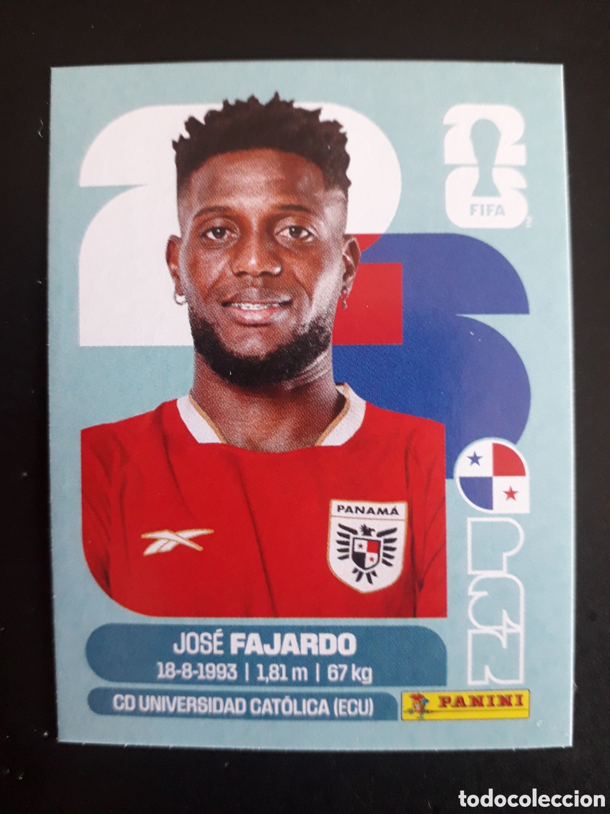 Cromos de F&uacute;tbol: FAJARDO PANAM&Aacute; PAN 17 MUNDIAL F&Uacute;TBOL 2026 FIFA WORLD CUP PANINI SIN PEGAR PEDIDO M&Iacute;NIMO 3&euro;