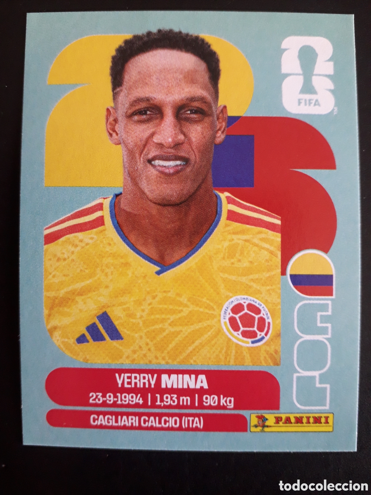 Cromos de F&uacute;tbol: MINA COLOMBIA COL 5 MUNDIAL F&Uacute;TBOL 2026 FIFA WORLD CUP PANINI SIN PEGAR PEDIDO M&Iacute;NIMO 3&euro;.