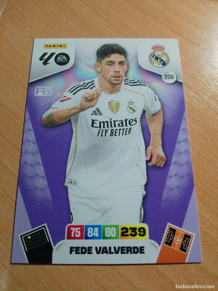 Cromos de F&uacute;tbol: 209 FEDE VALVERDE DEL REAL MADRID 25 26 ADRENALYN XL 2025 2026
