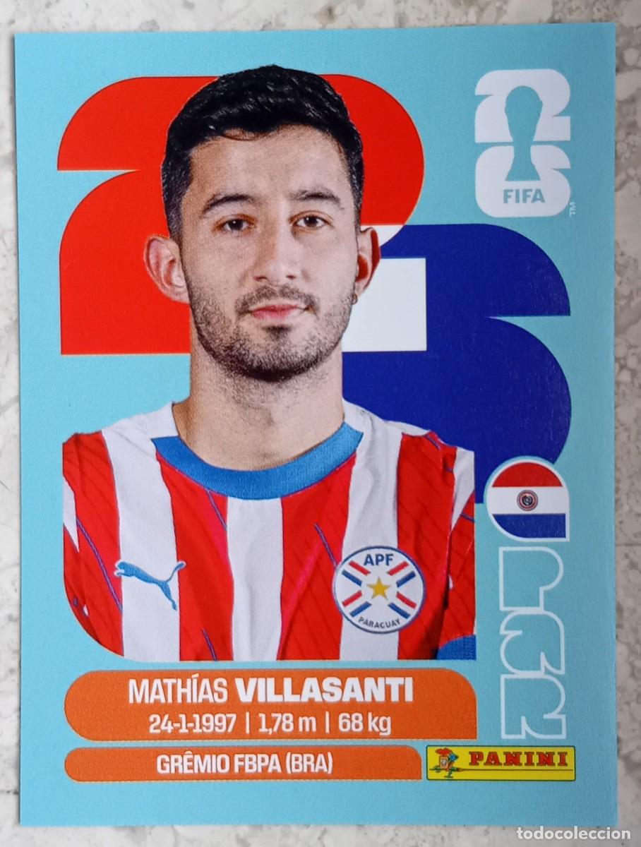 Cromos de F&uacute;tbol: Figurina Panini 2026 Cromo World Cup Usa Mundial 2026 Mathias Villasanti Paraguay n PAR 9