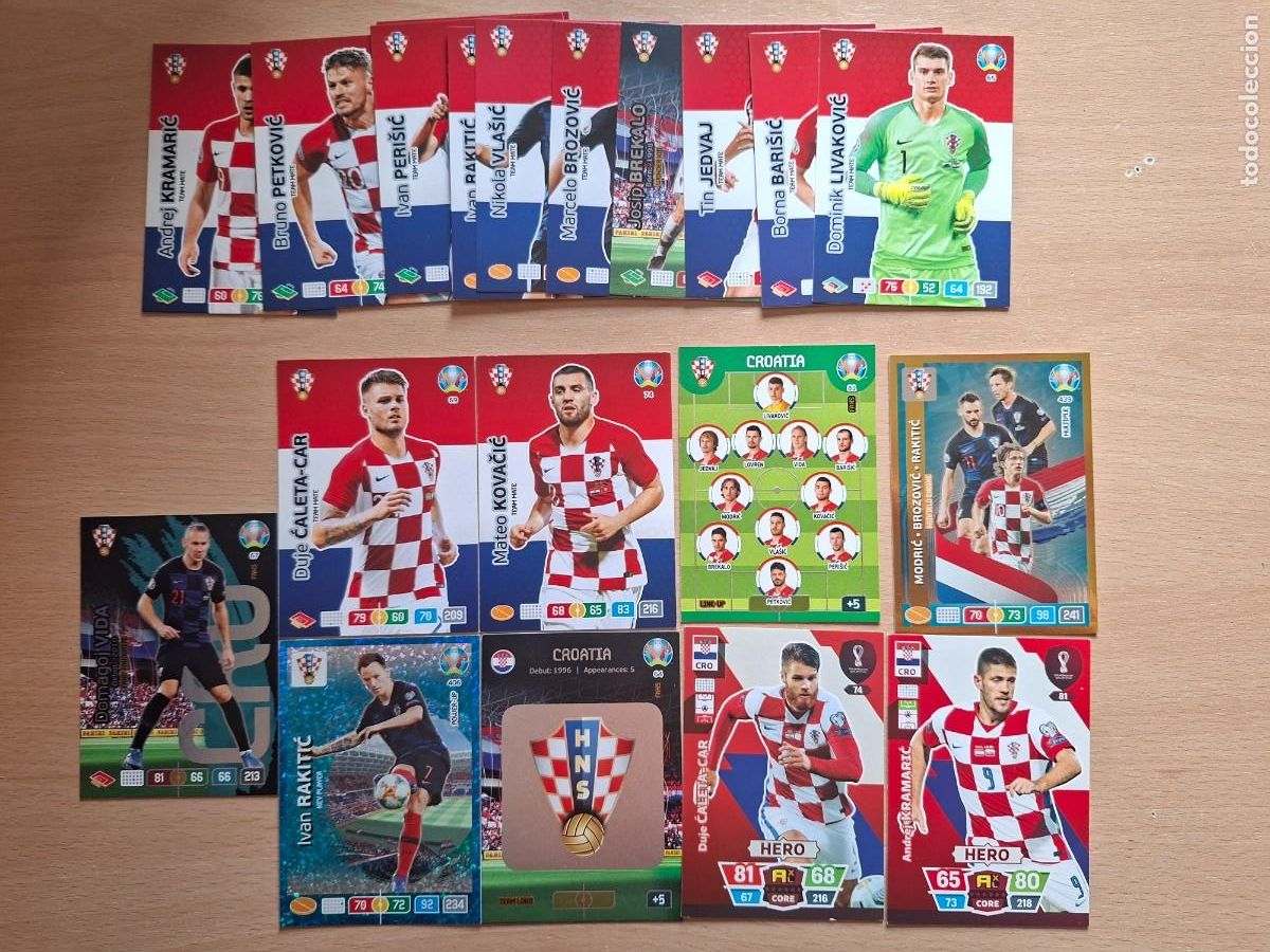 Cromos de F&uacute;tbol: LOTE 20 JUGADORES CROATAS (RESERVADO)