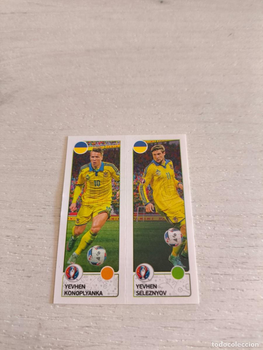 Cromos de F&uacute;tbol: 272 Yevhen Konoplyanka / Yevhen Seleznyov UCRANIA PANINI EUROCOPA EURO FRANCIA 2016 NO LIGA ESTE