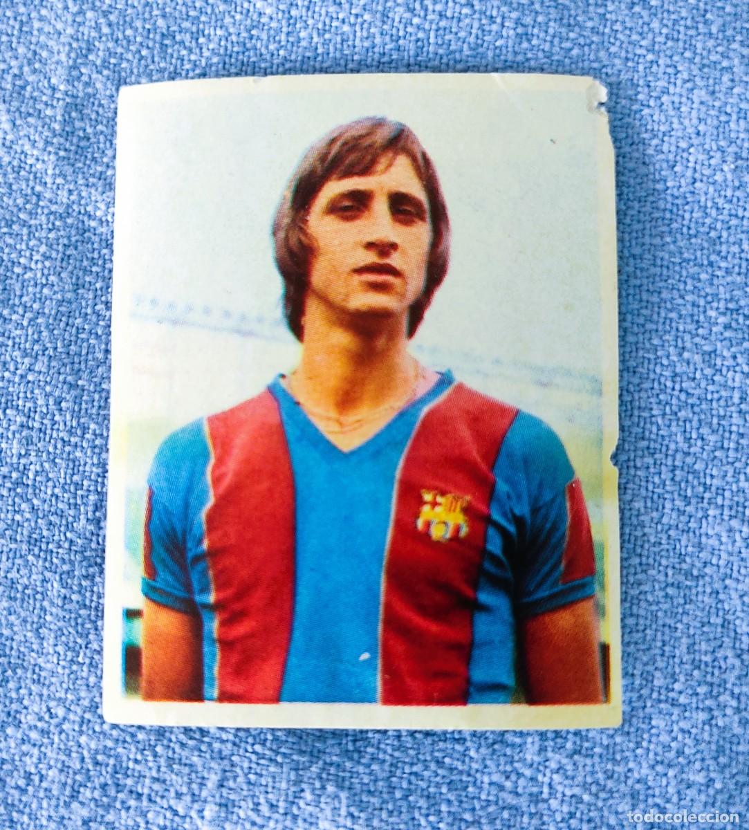 Cromos de F&uacute;tbol: CROMO DE FUTBOL DE JOHAN CRUYFF ROOKIE 1973 FUTBOL CLUB BARCELONA CERVEZA XIBECA DAMM SIN PEGAR