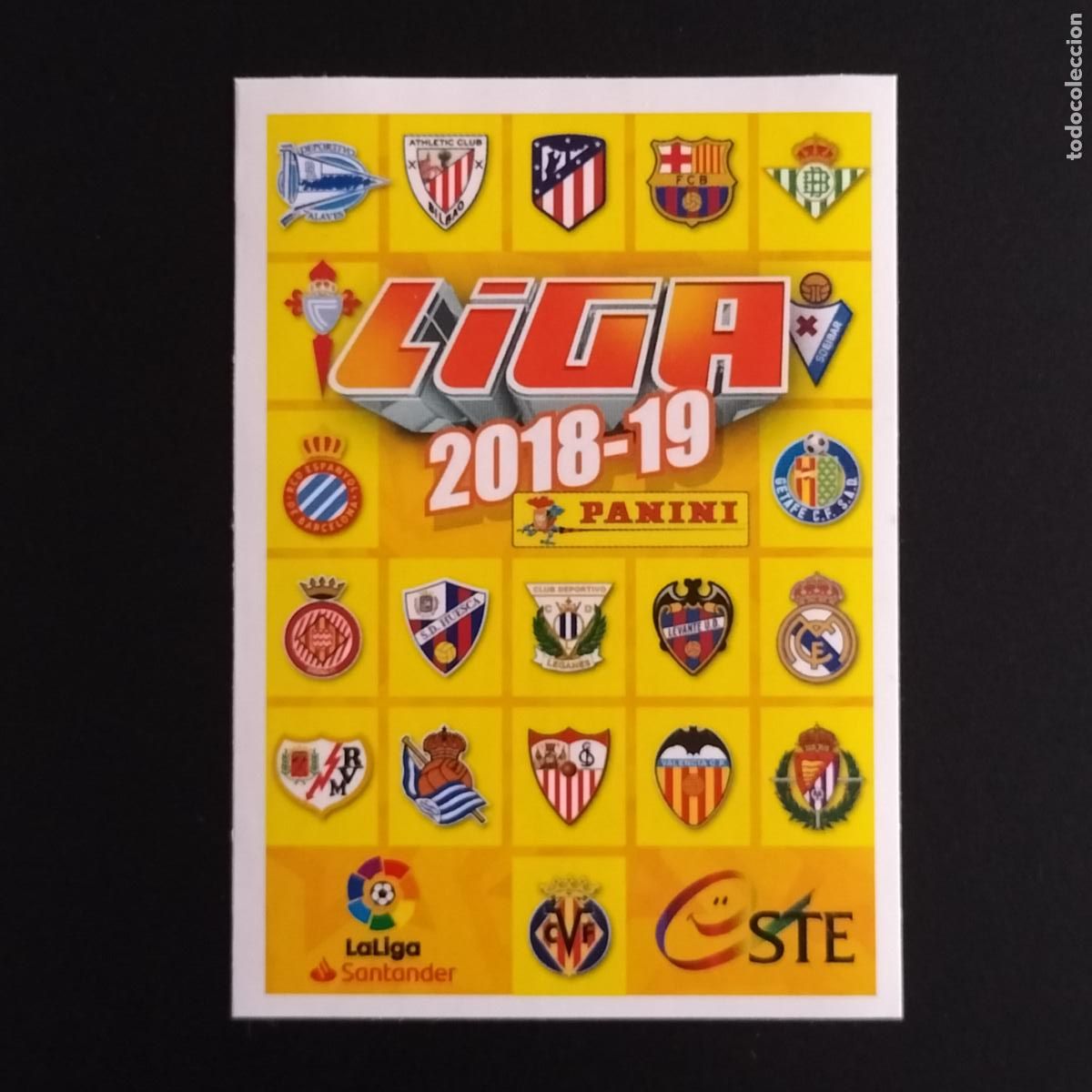Cromos de F&uacute;tbol: CROMO CONMEMORATIVO N&ordm; 2 ESCUDOS CROMOS ALBUM EDICIONES ESTE LIGA FUTBOL 2018 2019 18 19 PANINI