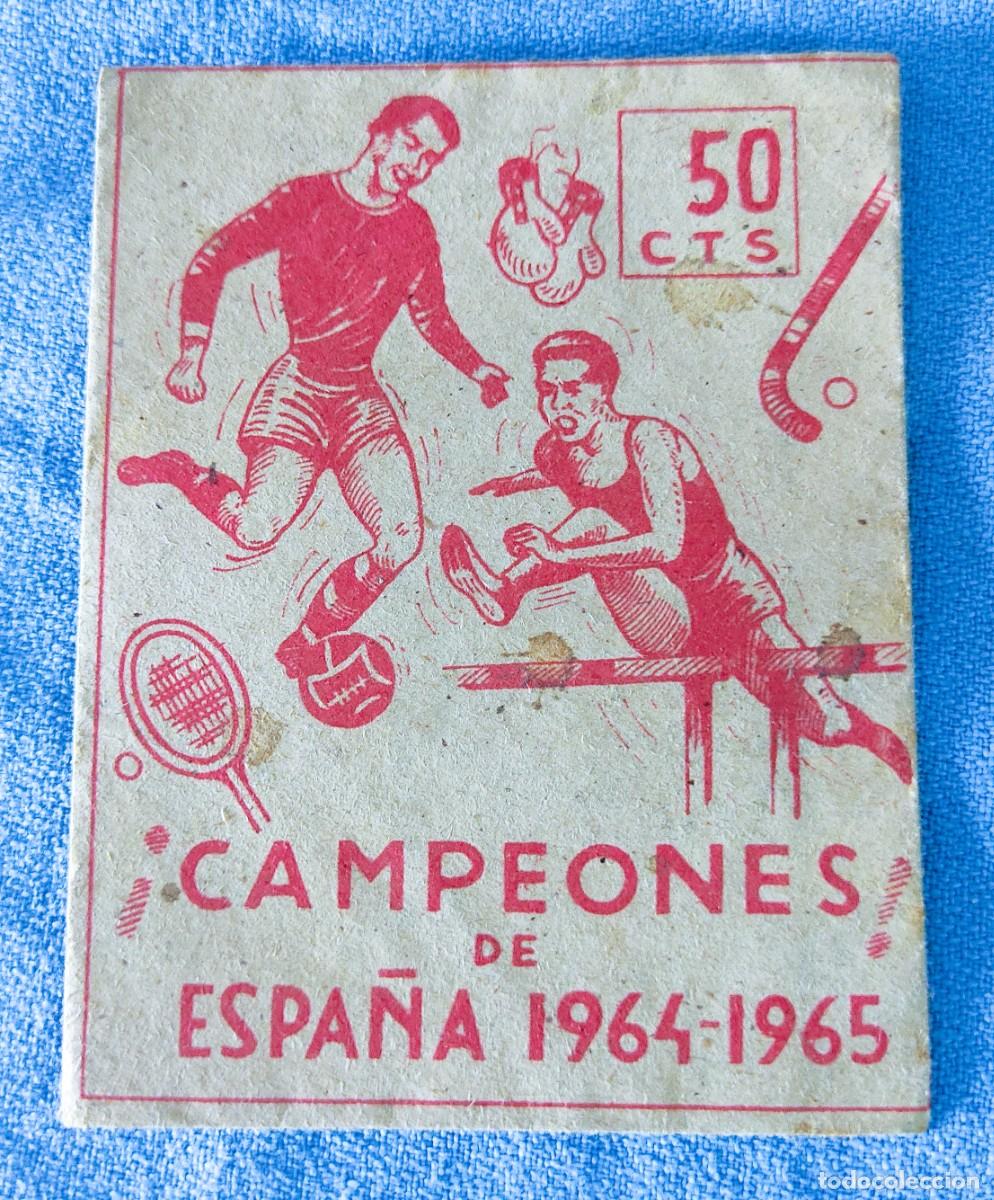 Cromos de F&uacute;tbol: ANTIGUO SOBRE ORIGINAL SIN ABRIR CAMPEONES DE ESPA&Ntilde;A 1964 1965