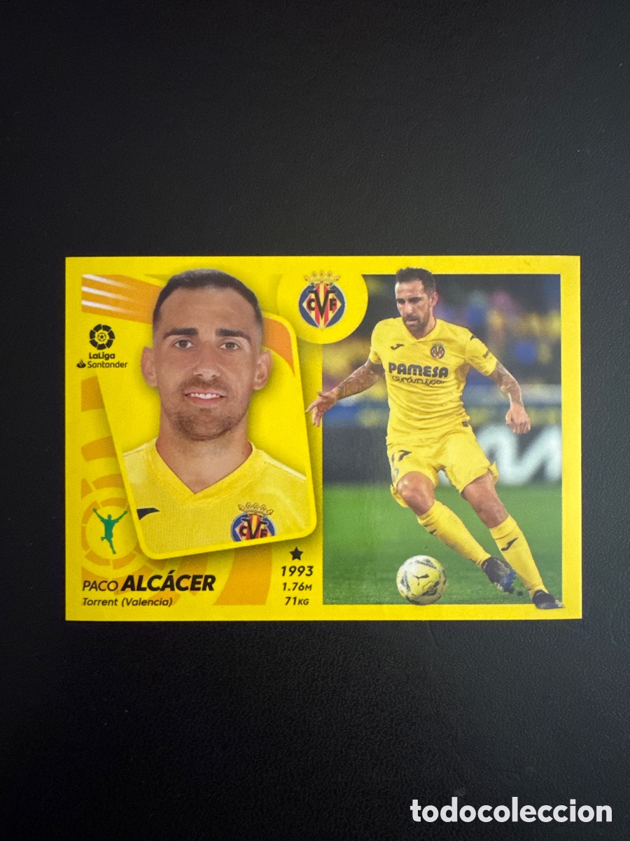 Figurine di Calcio: ALCACER VILLARREAL N&Uacute;MERO 18A LIGA ESTE 2021 2022