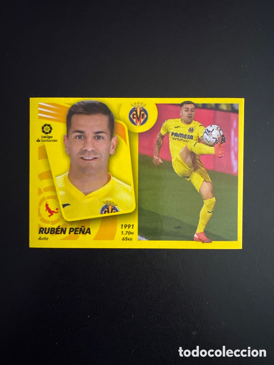 Cromos de Futebol: RUBEN PE&Ntilde;A VILLARREAL N&Uacute;MERO 7 BIS LIGA ESTE 2021 2022
