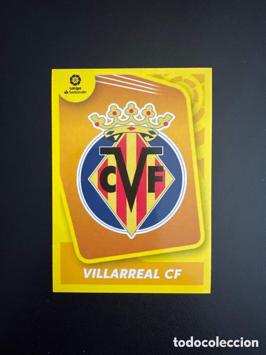 Fu&szlig;ball-Sticker: VILLARREAL ESCUDO N&Uacute;MERO 1 LIGA ESTE 2021 2022