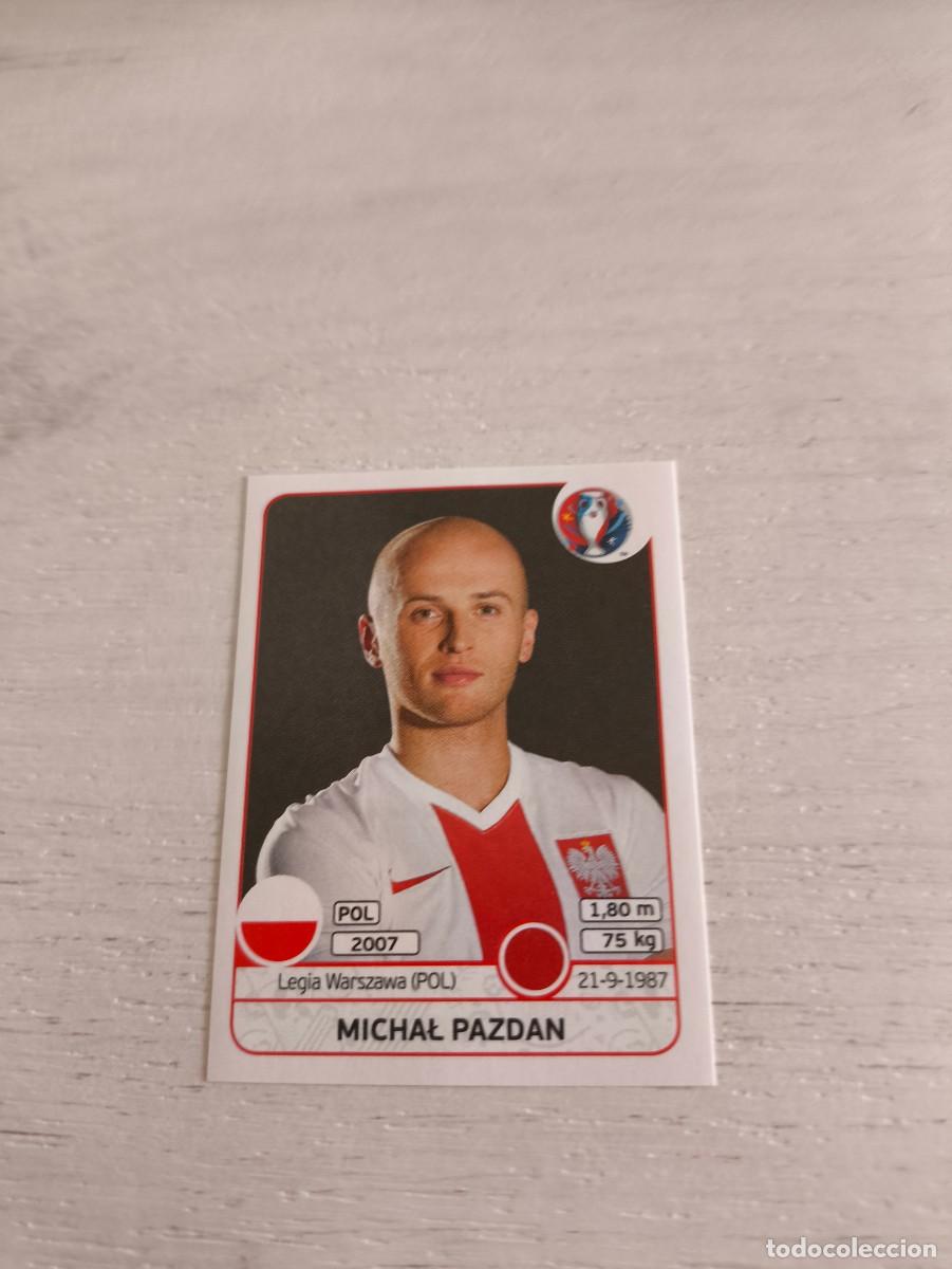 Cromos de F&uacute;tbol: 297 Michał Pazdan POLONIA PANINI EUROCOPA EURO FRANCIA 2016 NO LIGA ESTE