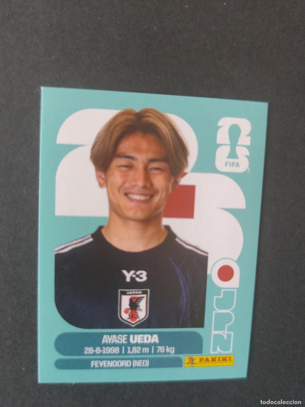 Football Stickers: JPN20 AYASE UEDA 20 JAP&Oacute;N MUNDIAL FIFA WORLD CUP 2026 STICKER PANINI SIN PEGAR