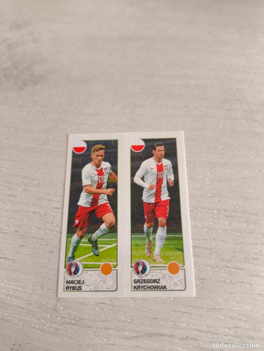 Football Stickers: 316 Maciej Rybus / Grzegorz Krychowiak POLONIA PANINI EUROCOPA EURO FRANCIA 2016 NO LIGA ESTE
