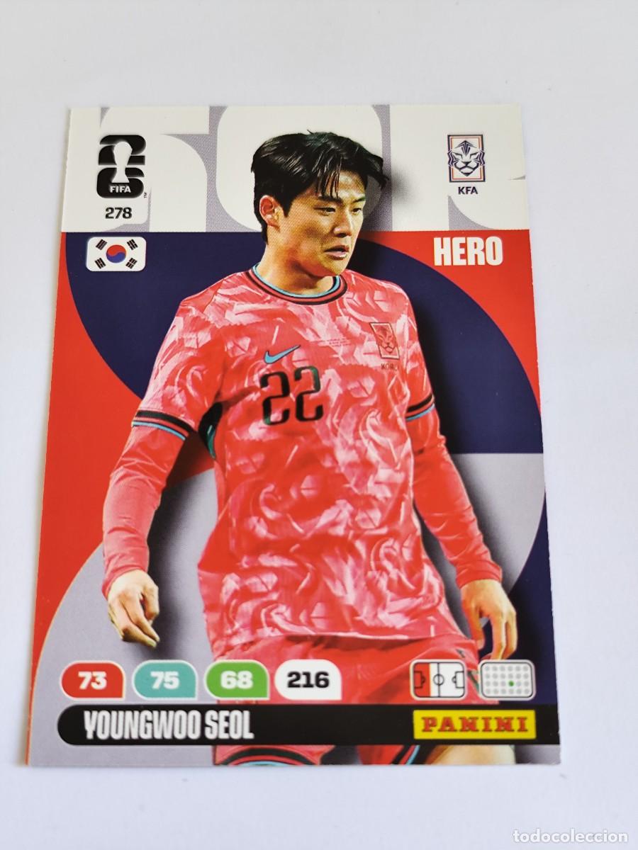 Football Stickers: FIFA WORLD CUP 2026 PANINI ADRENALYN XL 278 YOUNGWOO SEOL - HERO COREA DEL SUR