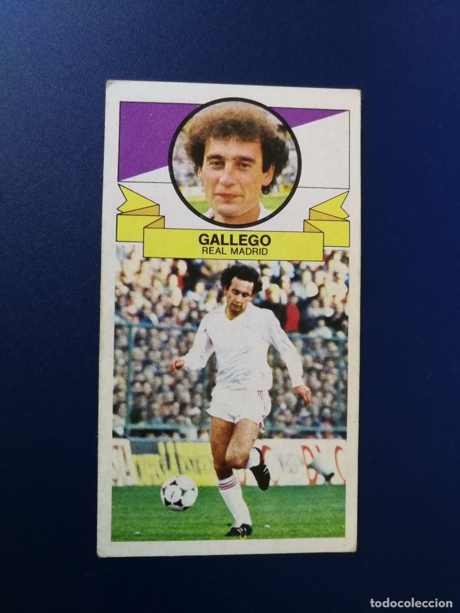Cromos de F&uacute;tbol: Gallego Real Madrid versi&oacute;n sin publicidad, Este 85/86, Editorial Este buen estado