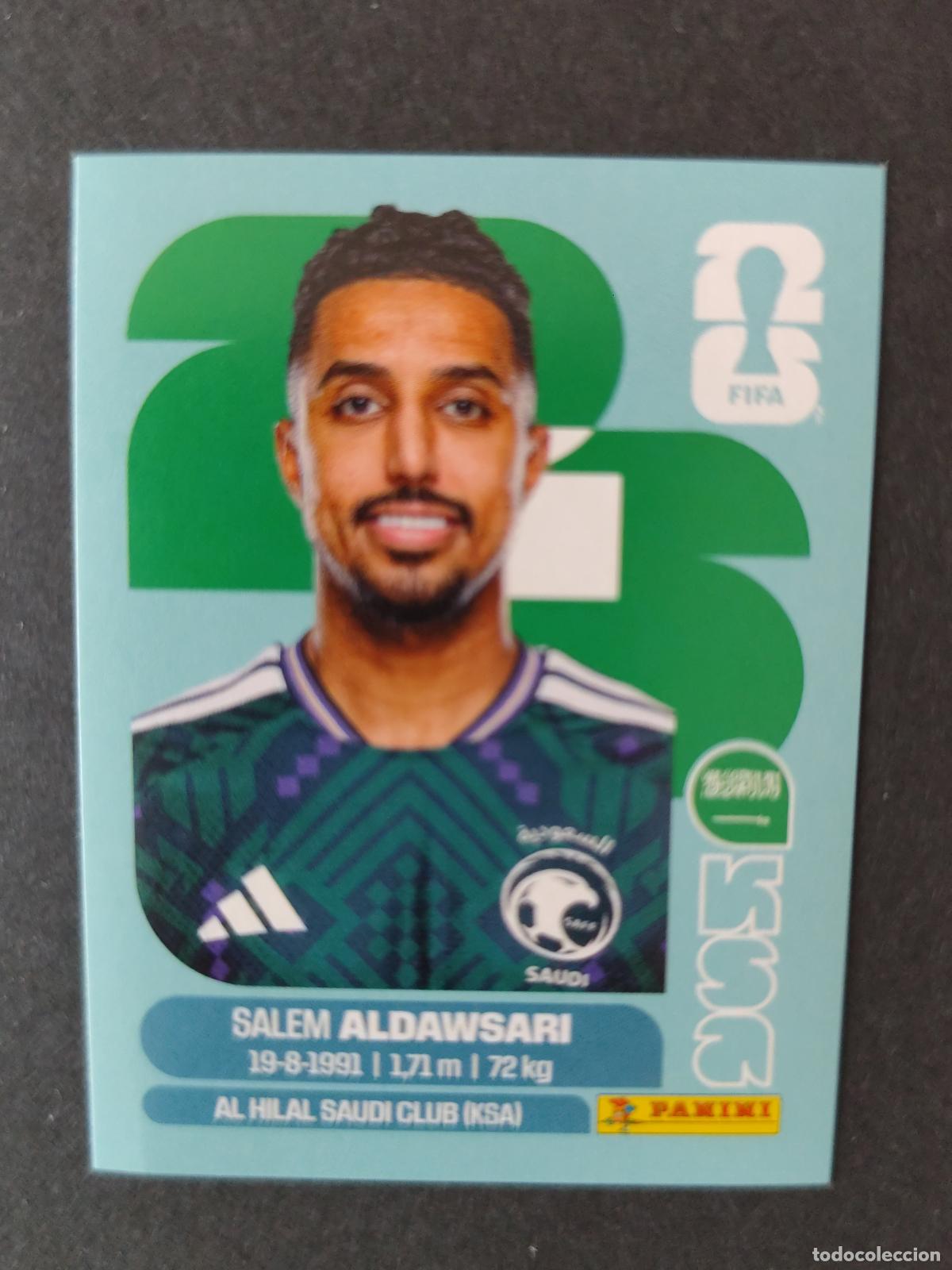 Cromos de F&uacute;tbol: KSA16 SALEM ALDAWSARI 16 ARABIA SAUD&Iacute; MUNDIAL FIFA WORLD CUP 2026 STICKER PANINI SIN PEGAR