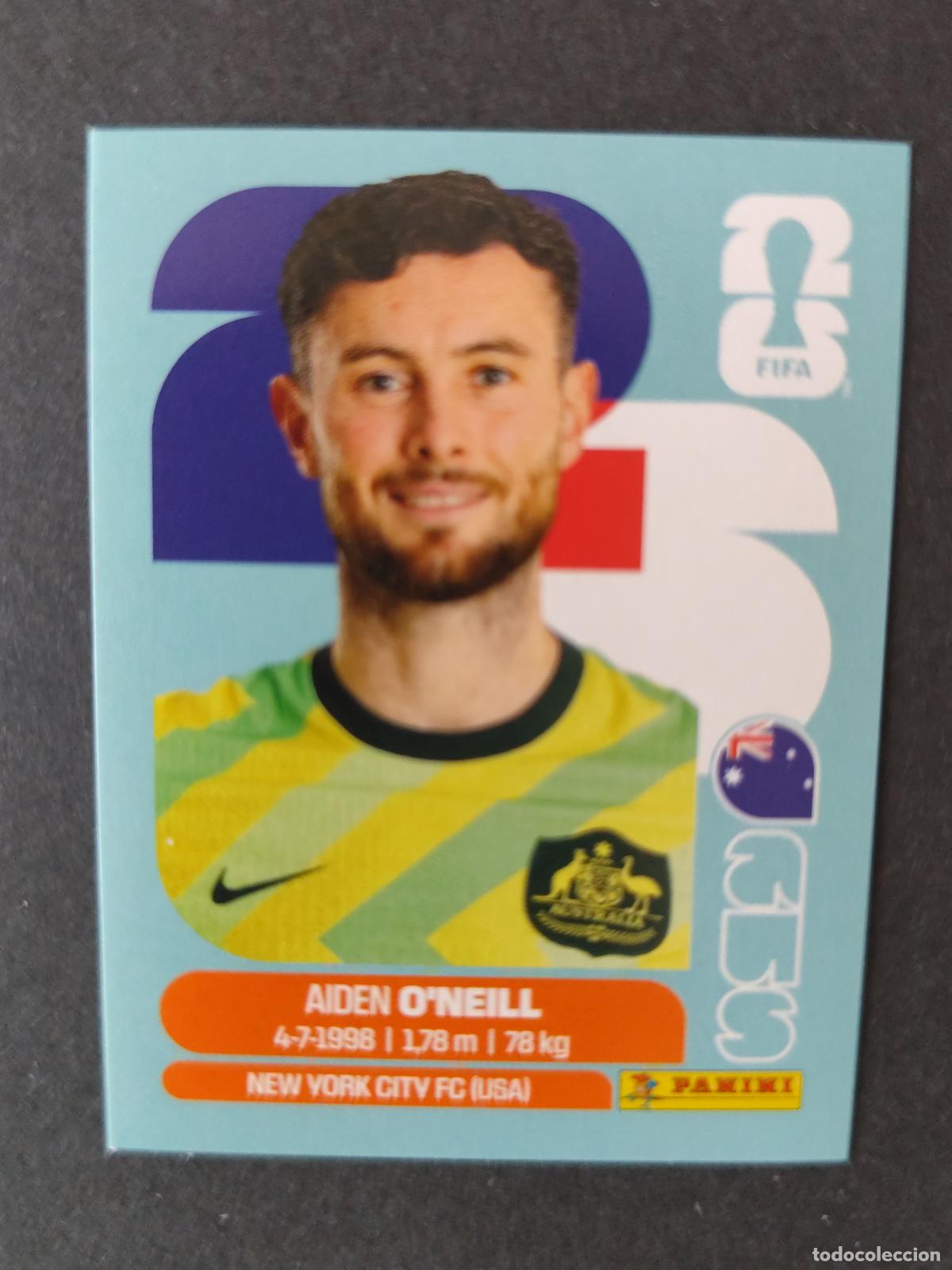 Cromos de F&uacute;tbol: AUS14 AIDEN O'NEILL 14 AUSTRALIA MUNDIAL FIFA WORLD CUP 2026 STICKER PANINI SIN PEGAR