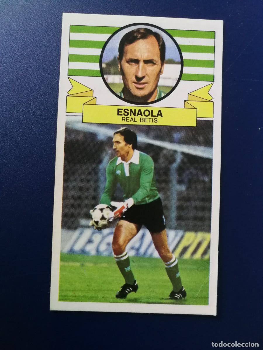 Cromos de F&uacute;tbol: Esnaola Real Betis Baja, Este 85/86, Editorial Este 1985-86, buen estado