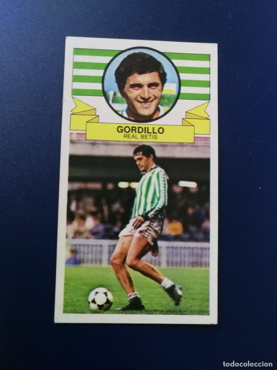 Cromos de F&uacute;tbol: Gordillo Real Betis Baja, Este 85/86, Editorial Este 1985-86, buen estado