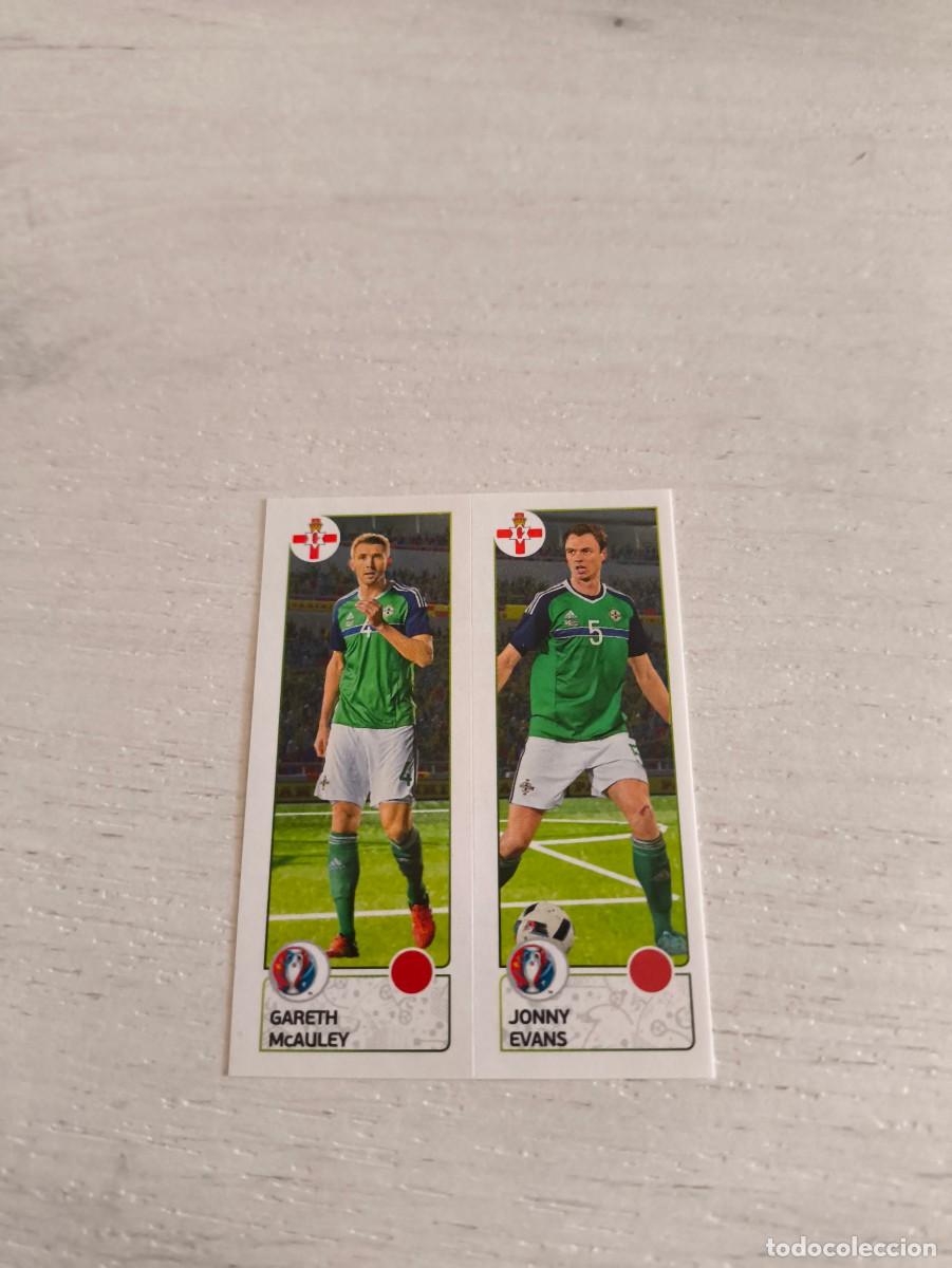 Fu&szlig;ball-Sticker: 321 Gareth McAuley / Jonny Evans IRLANDA DEL NORTE PANINI EUROCOPA EURO FRANCIA 2016 NO LIGA ESTE