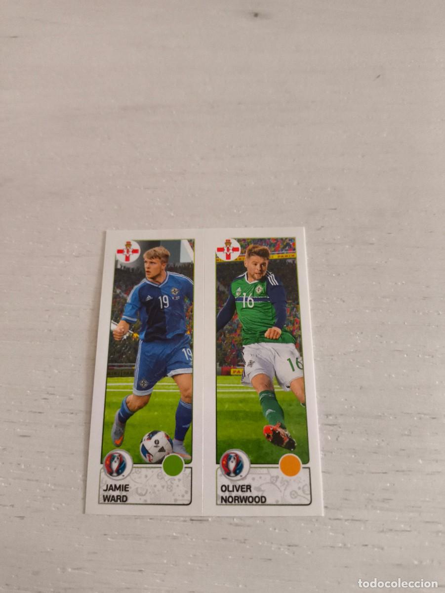 Fu&szlig;ball-Sticker: 323 Jamie Ward / Oliver Norwood IRLANDA DEL NORTE PANINI EUROCOPA EURO FRANCIA 2016 NO LIGA ESTE