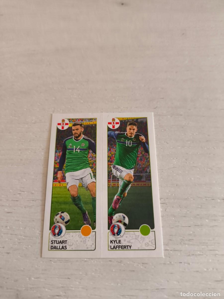 Fu&szlig;ball-Sticker: 324 Stuart Dallas / Kyle Lafferty IRLANDA DEL NORTE PANINI EUROCOPA EURO FRANCIA 2016 NO LIGA ESTE
