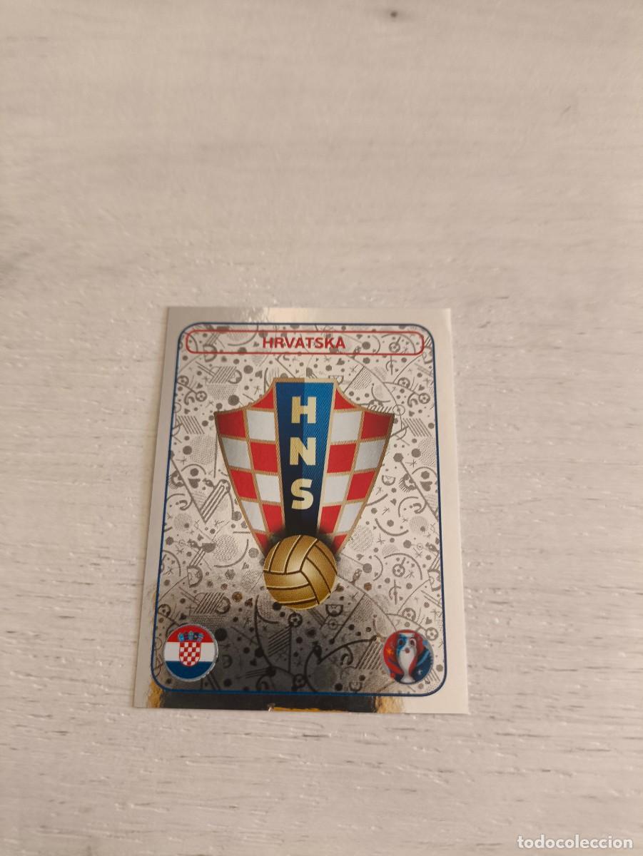 Cromos de F&uacute;tbol: 352 escudo emblema croacia PANINI EUROCOPA EURO FRANCIA 2016 NO LIGA ESTE