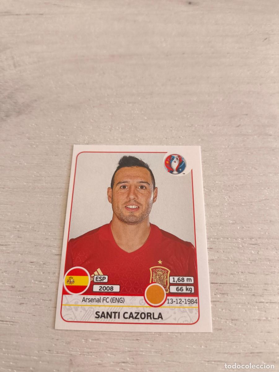 Cromos de F&uacute;tbol: 366 Santi Cazorla ESPA&Ntilde;A PANINI EUROCOPA EURO FRANCIA 2016 NO LIGA ESTE