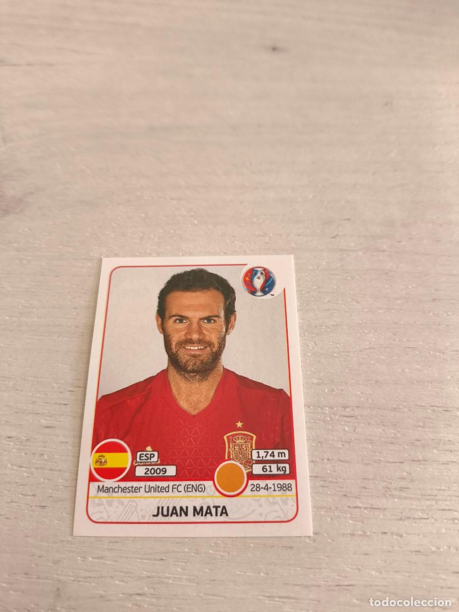 Cromos de F&uacute;tbol: 367 Juan Mata ESPA&Ntilde;A PANINI EUROCOPA EURO FRANCIA 2016 NO LIGA ESTE