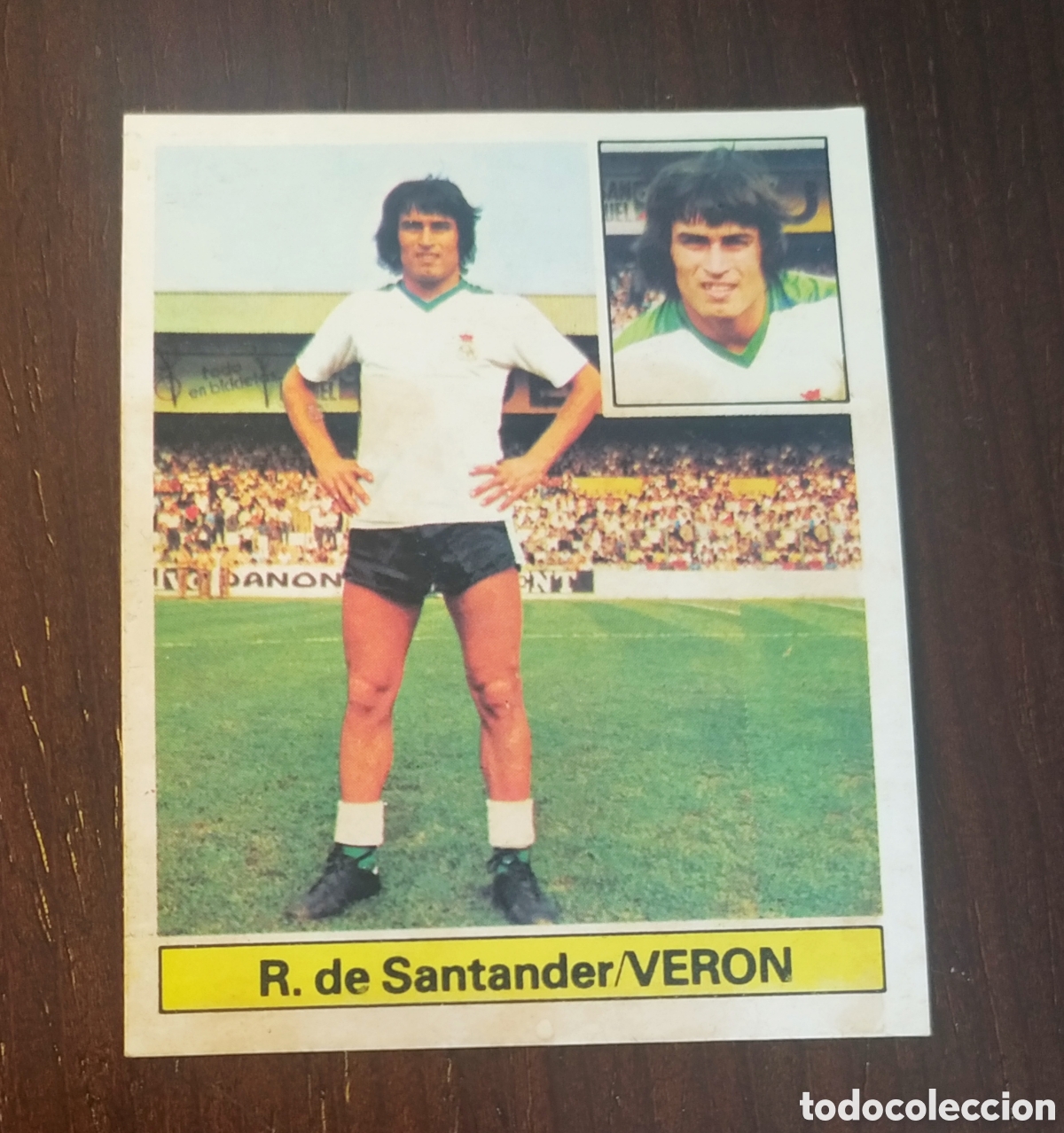 Fu&szlig;ball-Sticker: VERON DEL RACING DEL SANTANDER, VERSI&Oacute;N, IMAGEN LIGA ESTE 81-82