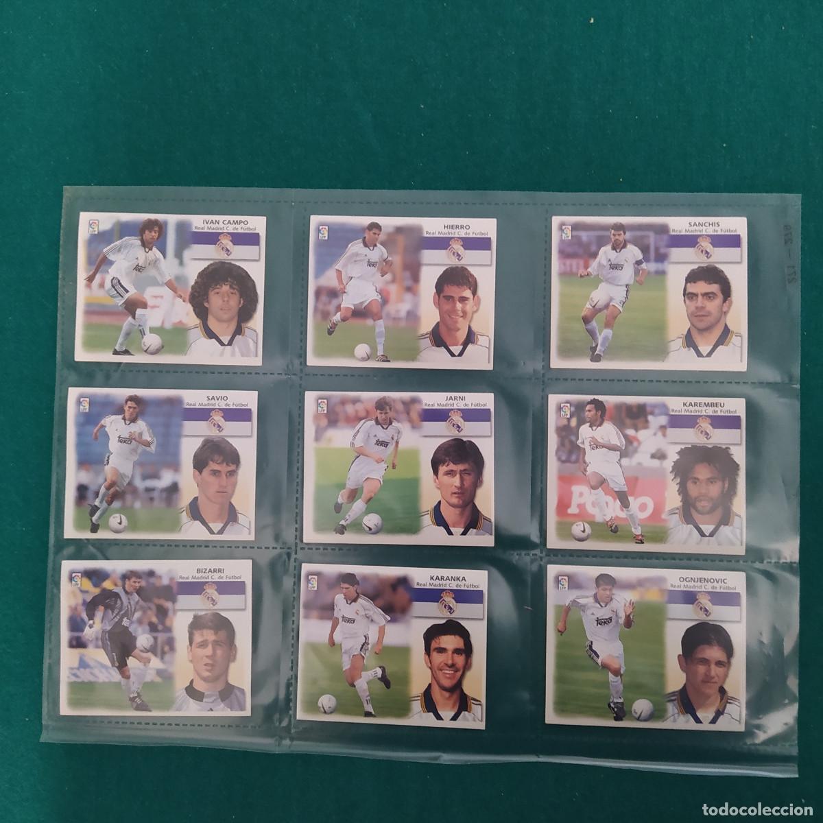 Cromos de F&uacute;tbol: 9 CROMOS LIGA ESTE 1999 2000 MADRID