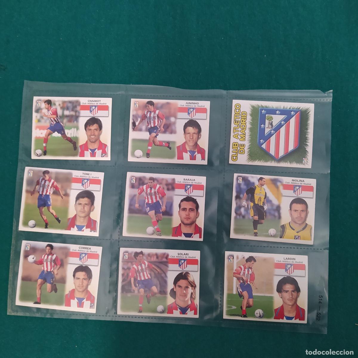 Football Stickers: 9 CROMOS LIGA ESTE 1999 2000 ATLETICO MADRID