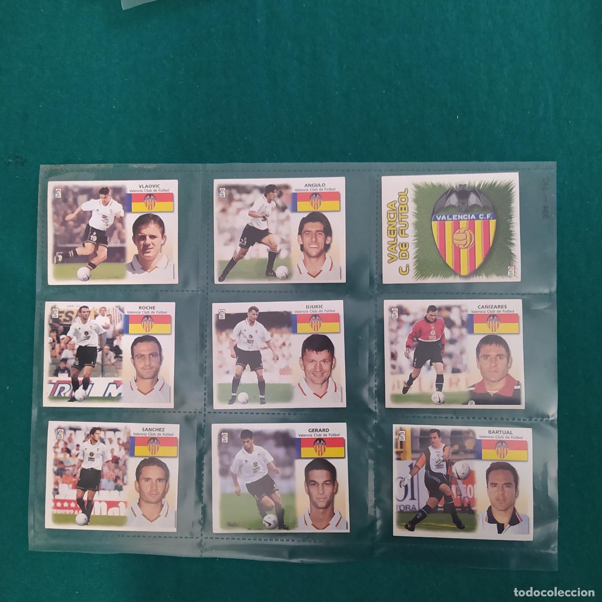 Cromos de F&uacute;tbol: 9 CROMOS LIGA ESTE 1999 2000 VALENCIA