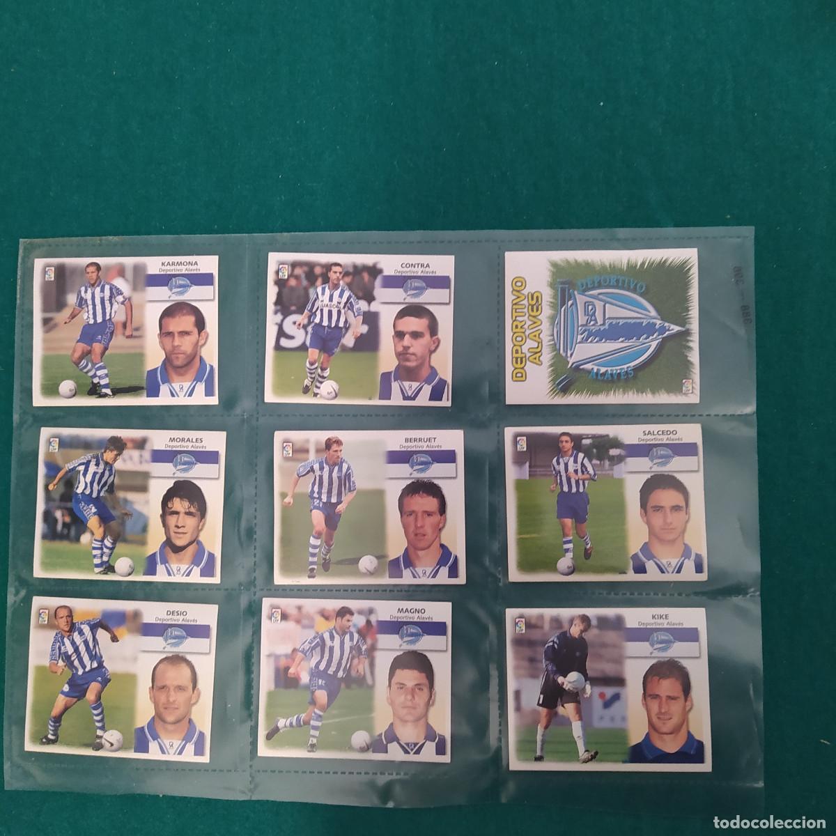 Cromos de F&uacute;tbol: 9 CROMOS LIGA ESTE 1999 2000 ALAVES