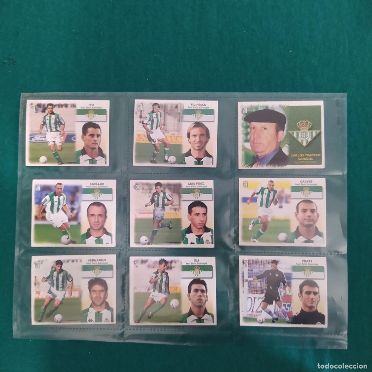 Cromos de F&uacute;tbol: 9 CROMOS LIGA ESTE 1999 2000 BETIS