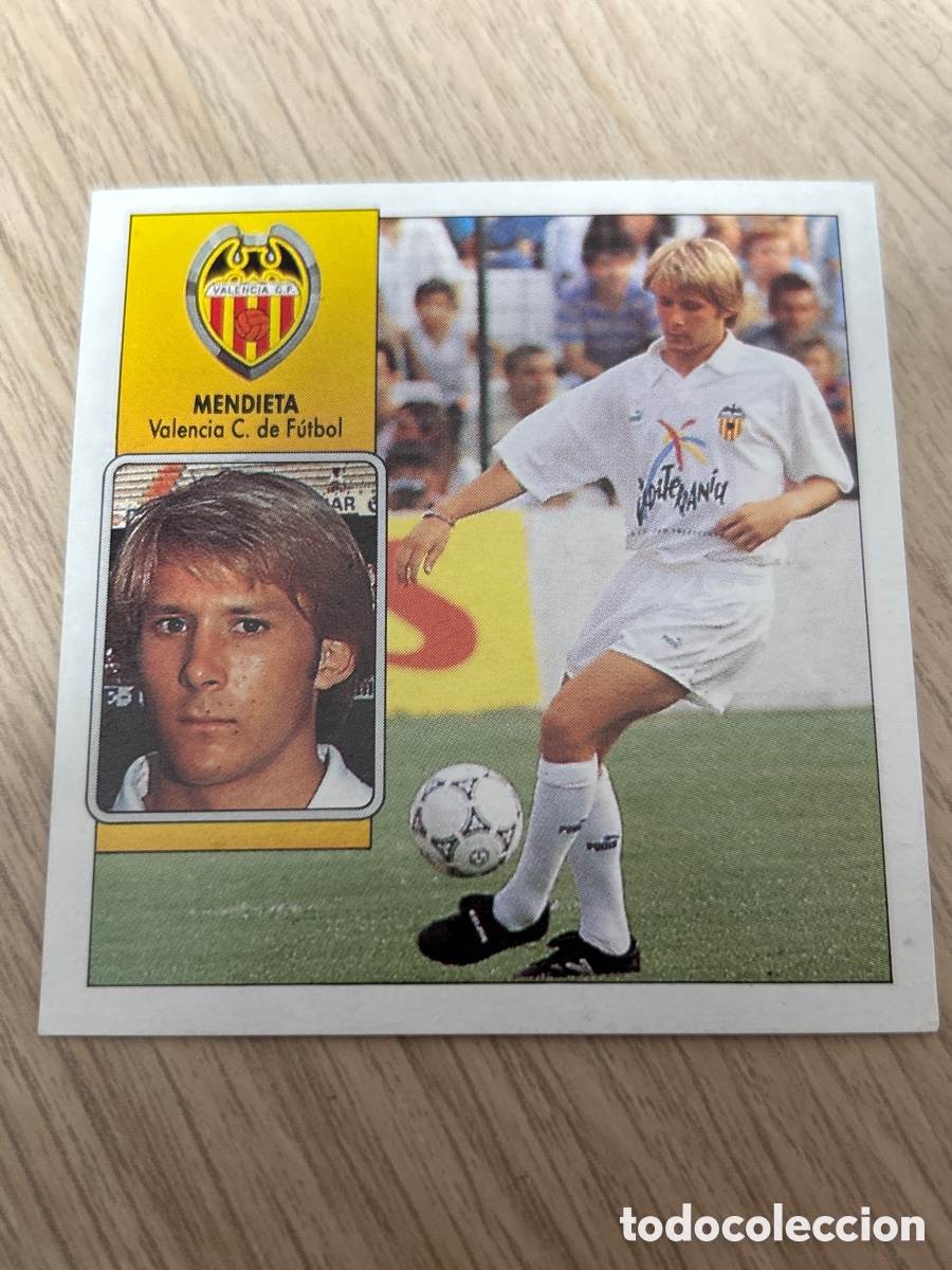 Cromos de F&uacute;tbol: MENDIETA VALENCIA COLOCA LIGA ESTE 1992 1993 92 93 NUNCA PEGADO SIN PEGAR