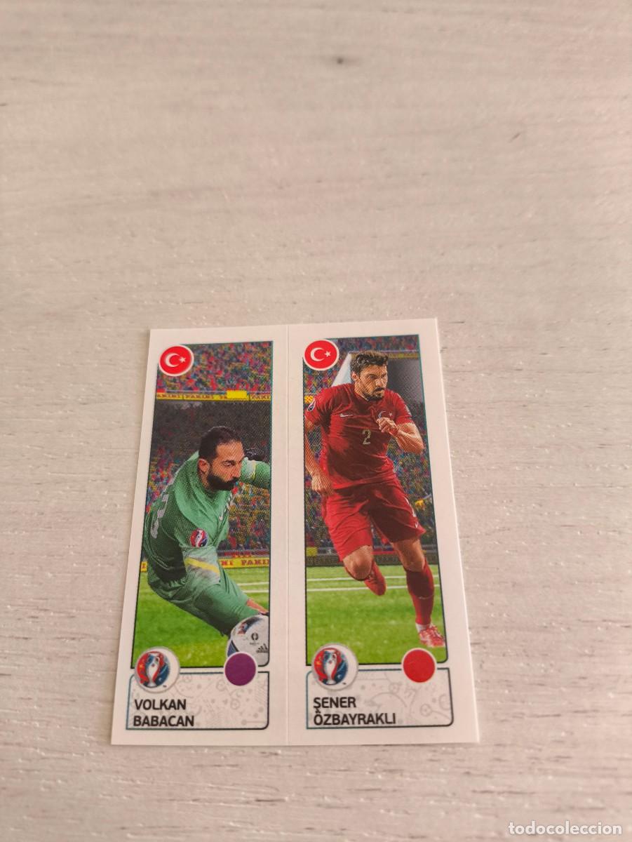 Cromos de F&uacute;tbol: 426 Volkan Babacan / Şener &Ouml;zbayrakli TURQUIA PANINI EUROCOPA EURO FRANCIA 2016 NO LIGA ESTE