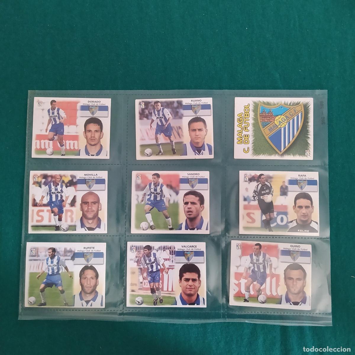 Football Stickers: 9 CROMOS LIGA ESTE 1999 2000 MALAGA
