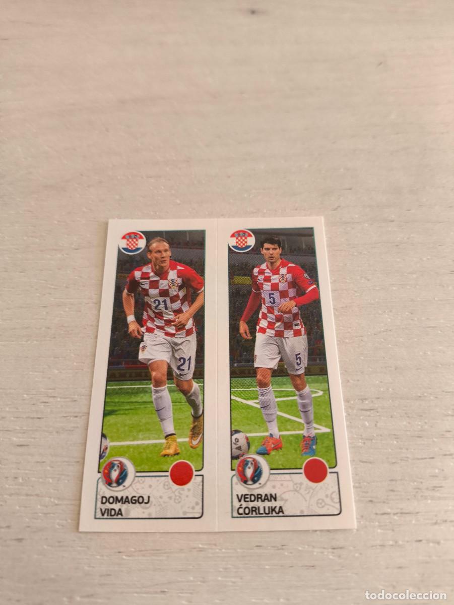 Cromos de F&uacute;tbol: 433 Domagoj Vida / Vedran Ćorluka CROACIA PANINI EUROCOPA EURO FRANCIA 2016 NO LIGA ESTE