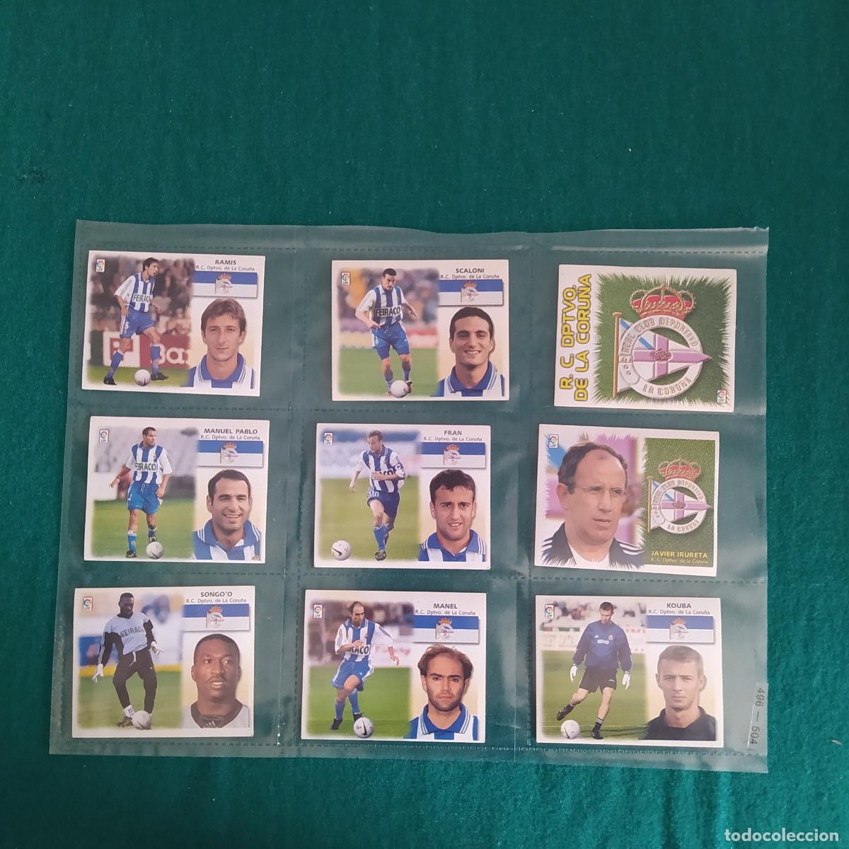Cartes &agrave; collectionner de Football: 9 CROMOS LIGA ESTE 1999 2000 DEPORTIVO LA CORU&Ntilde;A