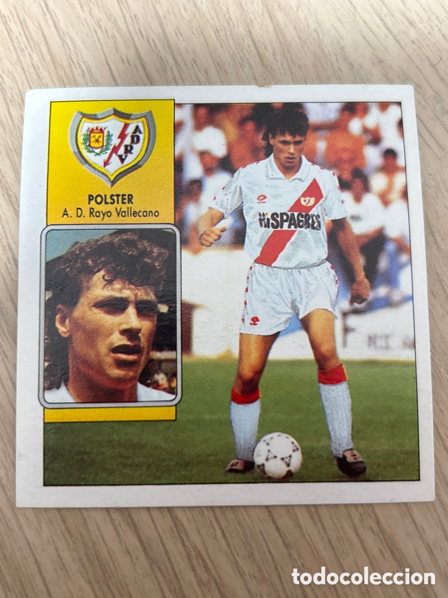 Cromos de F&uacute;tbol: POLSTER RAYO VALLECANO COLOCA LIGA ESTE 1992 1993 92 93 NUNCA PEGADO SIN PEGAR