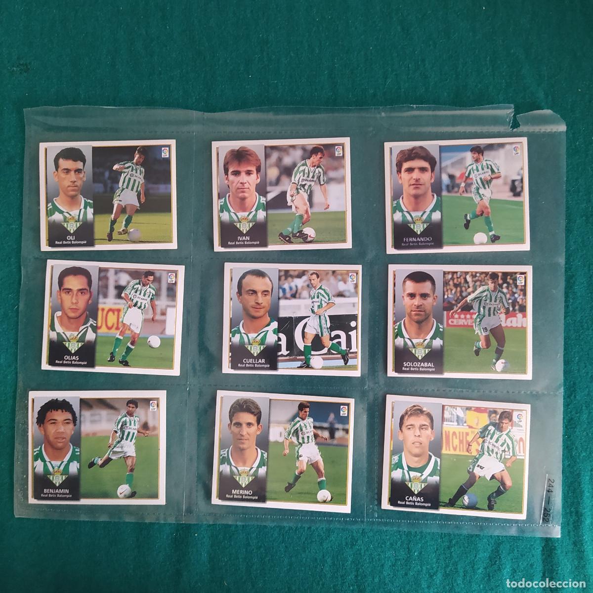 Cromos de F&uacute;tbol: 9 CROMOS LIGA ESTE 1998 1999 98 99 BETIS