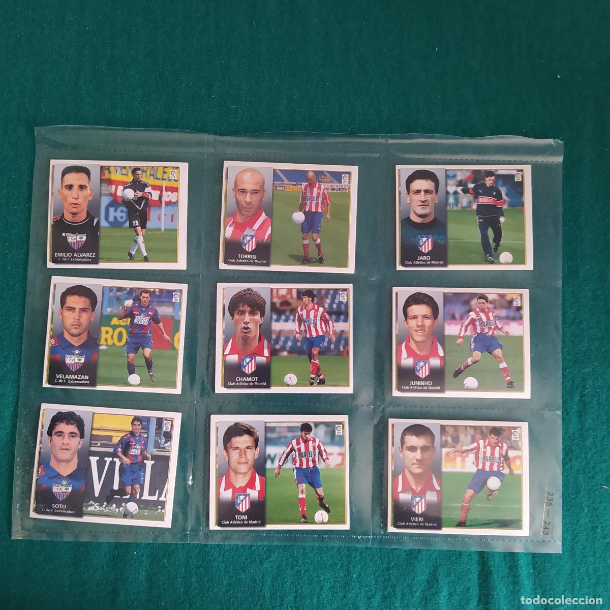 Cromos de Futebol: 9 CROMOS LIGA ESTE 1998 1999 98 99 ATLETICO DE MADRID EXTREMADURA