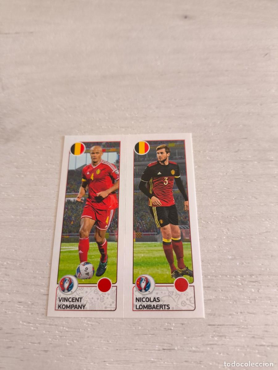 Cromos de F&uacute;tbol: 487 Vincent Kompany / Nicolas Lombaerts BELGICA PANINI EUROCOPA EURO FRANCIA 2016 NO LIGA ESTE