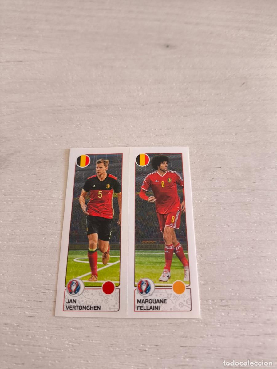Cromos de F&uacute;tbol: 488 Jan Vertonghen / Marouane Fellaini BELGICA PANINI EUROCOPA EURO FRANCIA 2016 NO LIGA ESTE